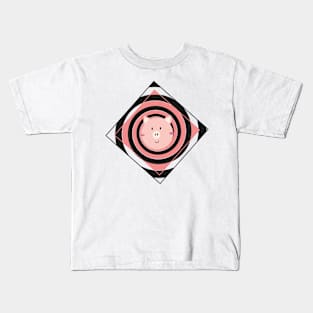 Red Spiral and the illustration Kids T-Shirt